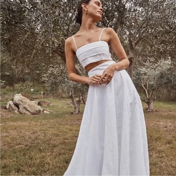 white linen dress strapless YUMI KIM | Priya Linen Dress | XL main image 0